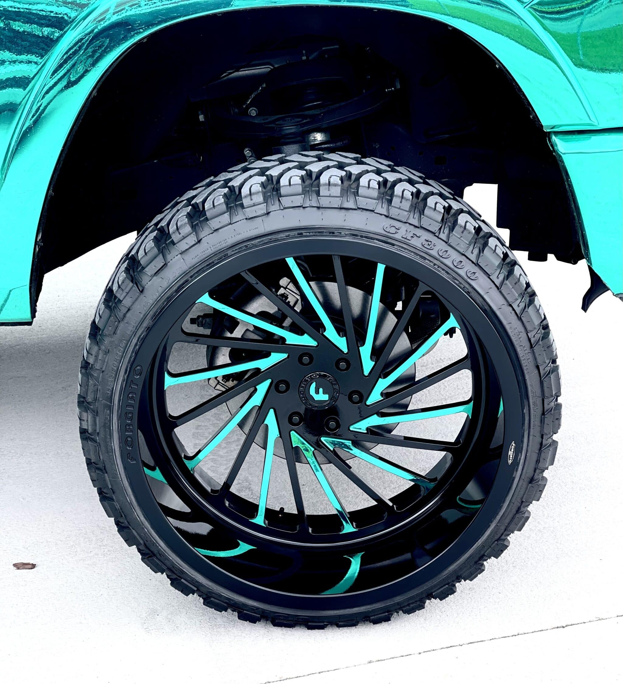 Turquoise Finished Rim